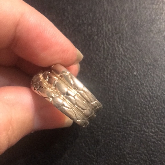 . 925 Sterling Silver Dot / Tortoise Ring 10.6g - Picture 4 of 7